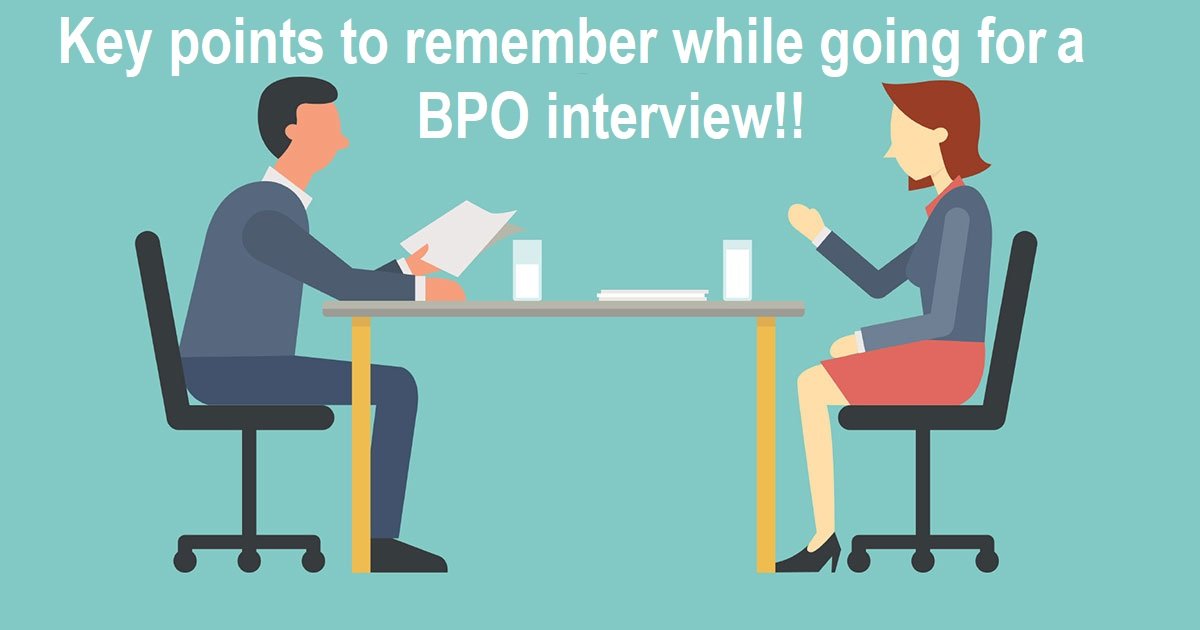 Common Interview Question For BPO Job