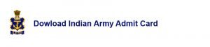 indian army admit card 